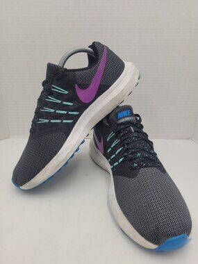 Nike Run Swift Black Purple Running Training Shoes Women US Size 10 EUR 42